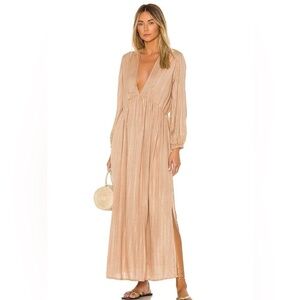 Sundress Chicago Roma Cafe Au Lait Long Sequined Maxi Dress in XS/S
